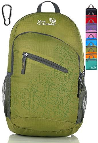 Outlander green travel hiking backpack daypack