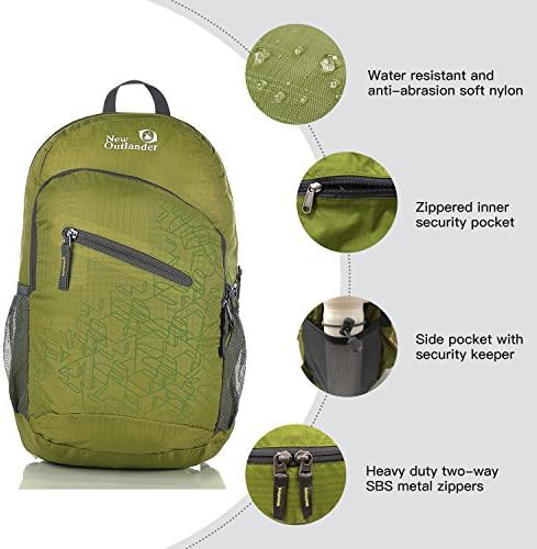 Outlander green travel hiking backpack daypack — photo 3