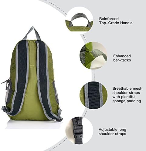 Outlander green travel hiking backpack daypack — photo 4
