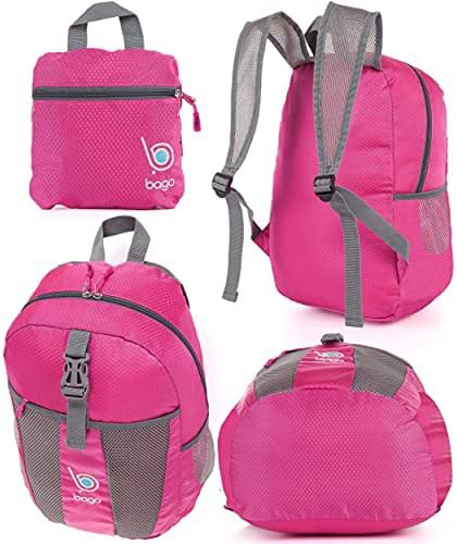 Pink foldable travel daypack 25L — photo 5