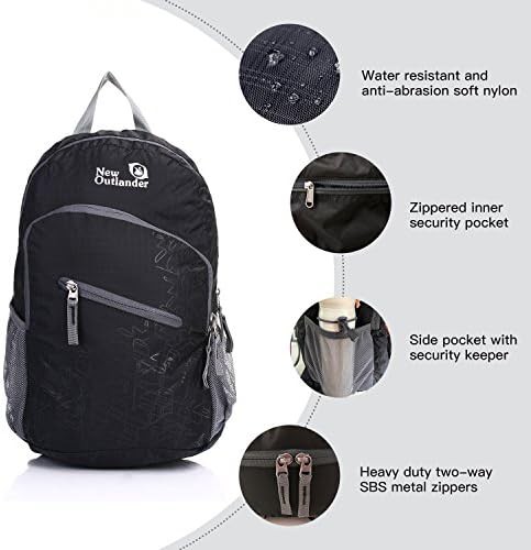 Outlander black large travel hiking daypack — photo 3