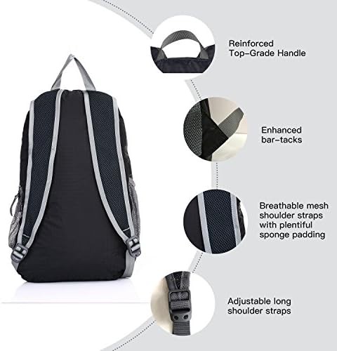 Outlander black large travel hiking daypack — photo 4