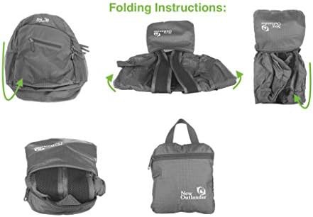 Outlander black large travel hiking daypack — photo 5