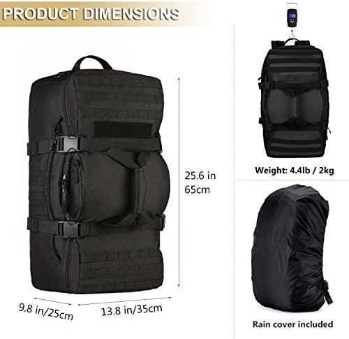 Outdoor tactical duffel backpack 60L waterproof — photo 4