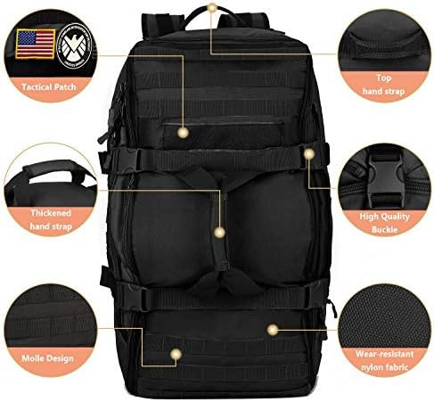 Outdoor tactical duffel backpack 60L waterproof — photo 5