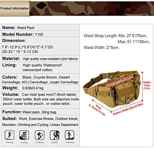 Tactical waist pack hip belt bag — photo 3