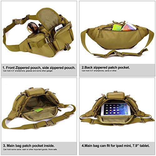 Tactical waist pack hip belt bag — photo 5