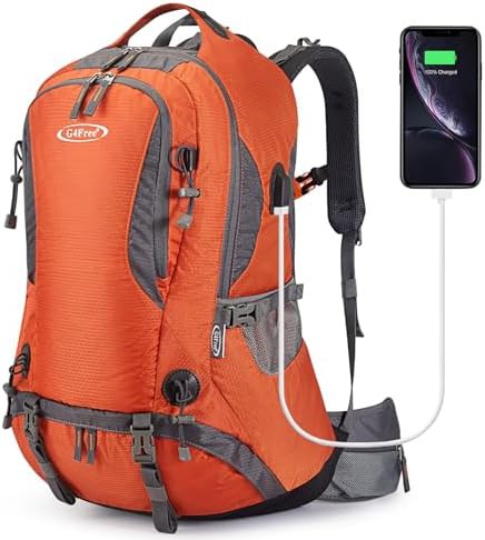 Blue 50L outdoor climbing backpack daypack
