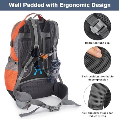 Blue 50L outdoor climbing backpack daypack — photo 5