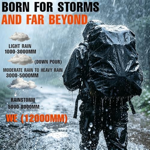 Breathable waterproof hiking rain cover 40-55L — photo 3