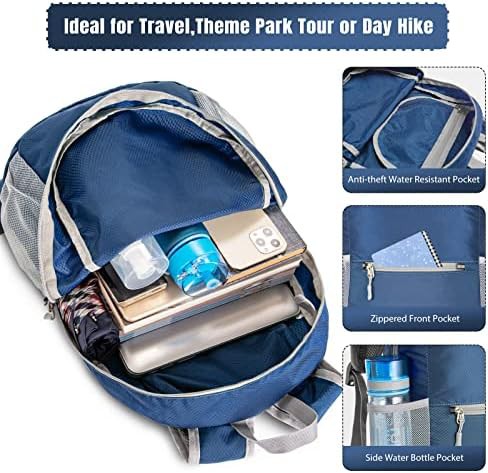 Navy blue 20l ultralight hiking daypack — photo 3