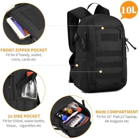 10L mini tactical daypack rucksack — photo 4