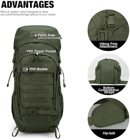 50L survival rucksack with rain cover — photo 3