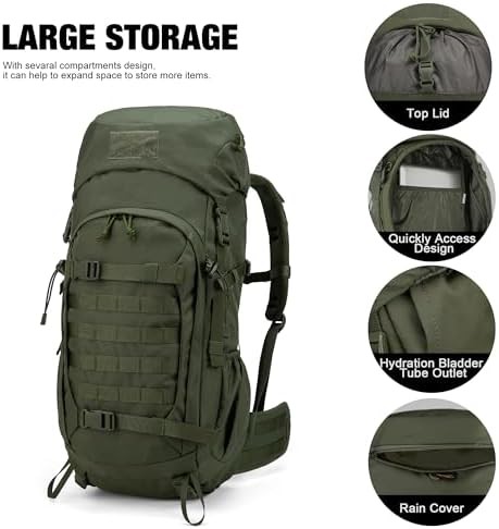 50L survival rucksack with rain cover — photo 4