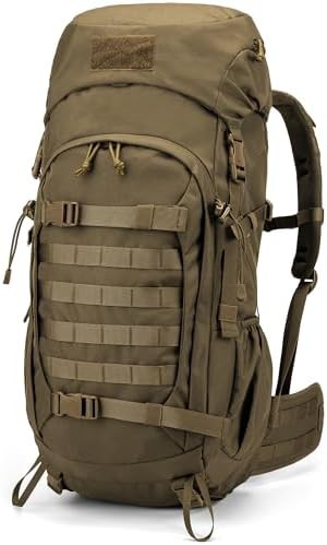 50L hiking survival rucksack with rain cover