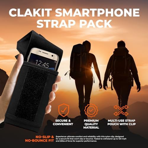 Black Nylon Phone Holster Strap Pouch — photo 4