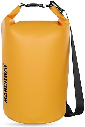 Deep yellow waterproof dry bag 10l