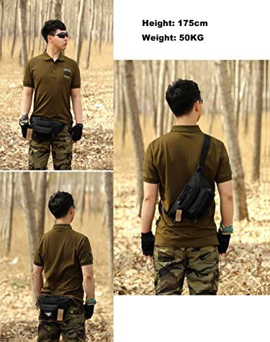 Tactical fanny pack for men in black — photo 5