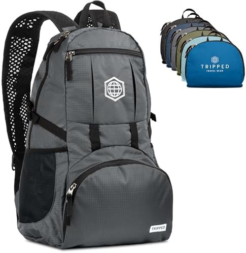 Granite grey 35L foldable lightweight backpack