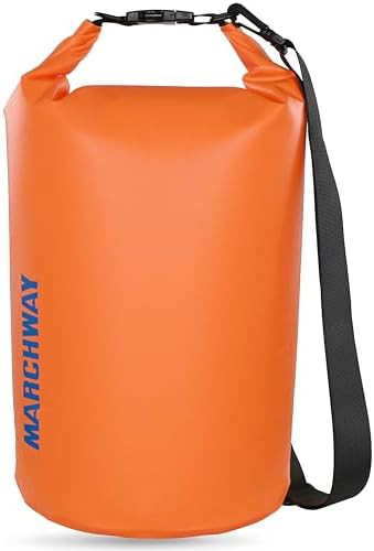 Deep orange waterproof dry bag 20l