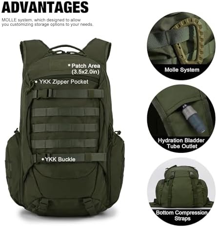 35L military tactical camping backpack — photo 3