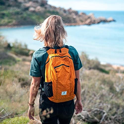 Orange water resistant hiking daypack 16l — photo 5