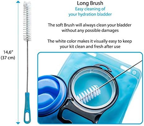 Hydration bladder cleaning kit with pouch — photo 4
