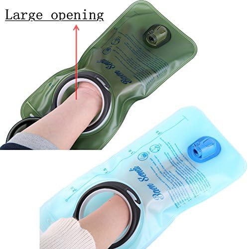 Two pack hydration bladder in blue and army green — photo 3