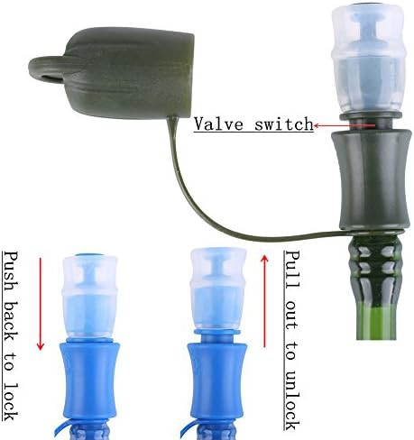 Two pack hydration bladder in blue and army green — photo 4