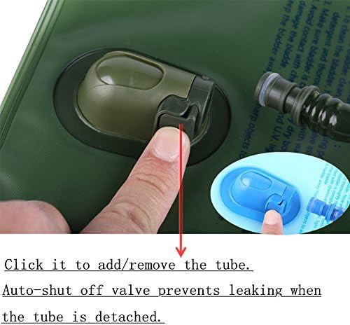 Two pack hydration bladder in blue and army green — photo 5