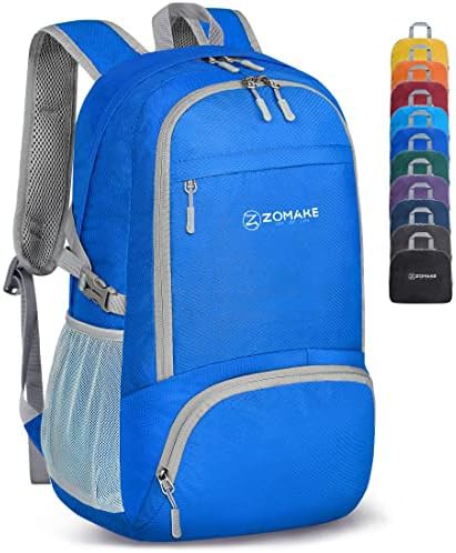 Dark blue 30L foldable camping daypack