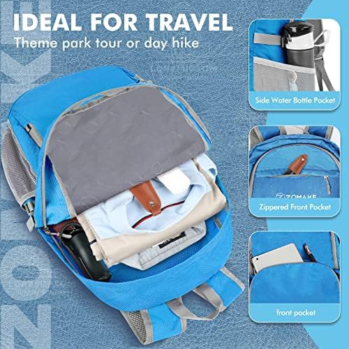 Blue 30l foldable camping backpack — photo 4