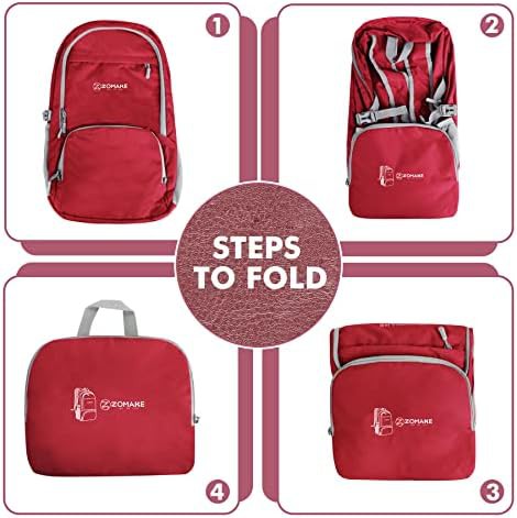 Red 30l lightweight packable daypack — photo 5