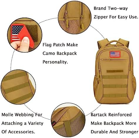 Camo Military School Backpack 40L — photo 5