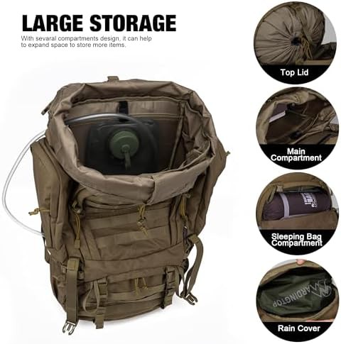 60L military internal frame rucksack — photo 4