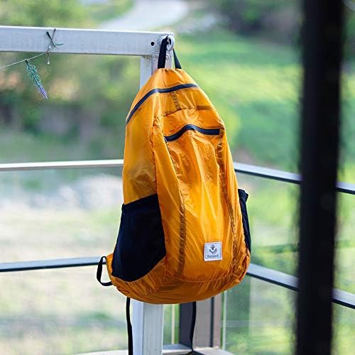 Orange ultralight hiking backpack with pouch 24L — photo 4