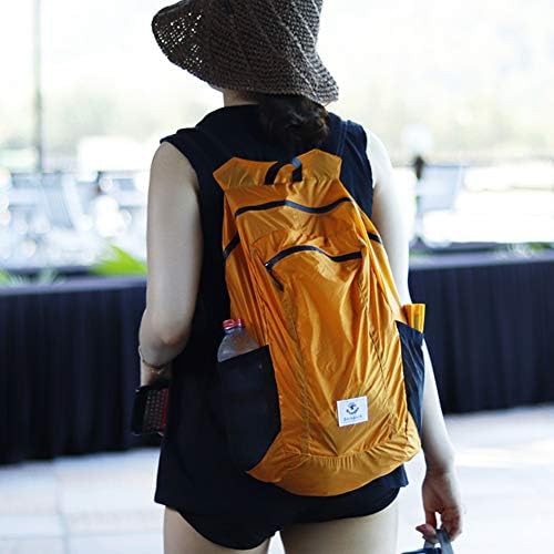 Orange ultralight hiking backpack with pouch 24L — photo 5