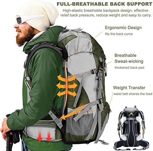 Waterproof Hiking Daypack with Rain Cover 50L — photo 3