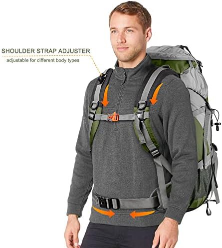 Waterproof Hiking Daypack with Rain Cover 50L — photo 4