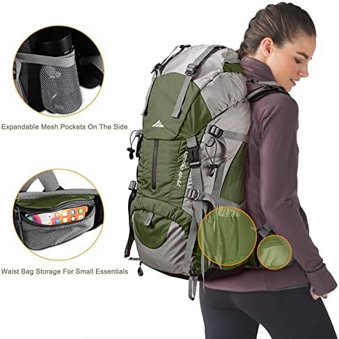 Waterproof Hiking Daypack with Rain Cover 50L — photo 5