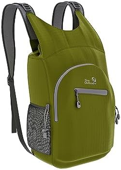Outlander green waterproof hiking daypack