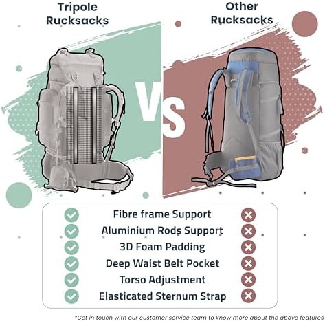 Colonel 95 litre internal frame rucksack black — photo 4
