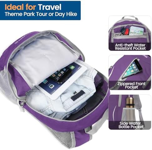 Grey 25l ultralight hiking daypack — photo 3
