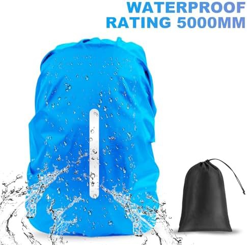 Black and blue 30L-40L rucksack rain cover — photo 4