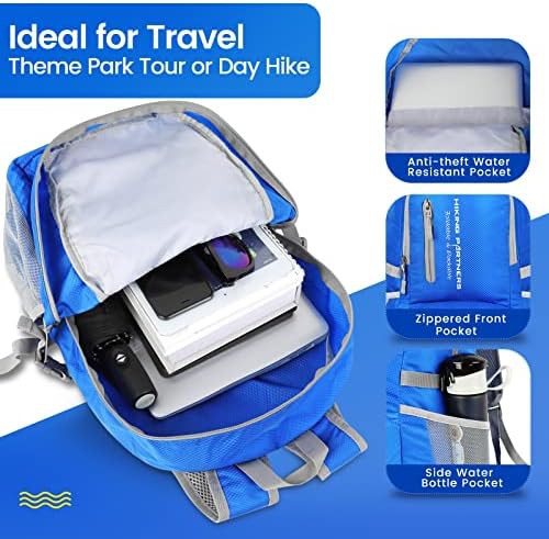 Dark blue 35l foldable hiking backpack — photo 3