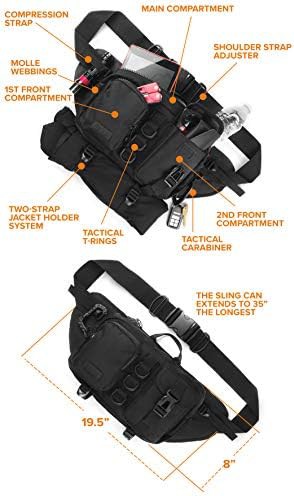 Tactical fanny pack for men with molle webbing — photo 3