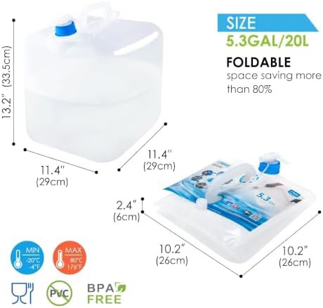 Collapsible water container with spigot — photo 3