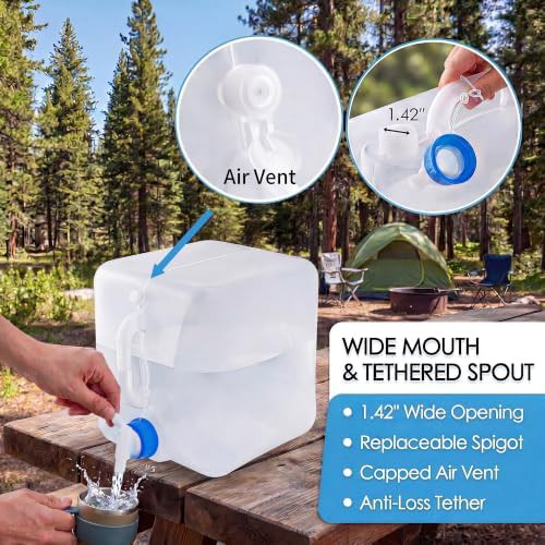 Collapsible water container with spigot — photo 4