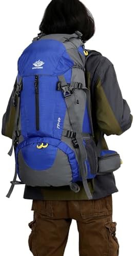 Outdoor 50L hiking backpack with rain cover — photo 4