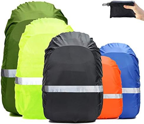 Ultralight hi-visibility backpack rain cover